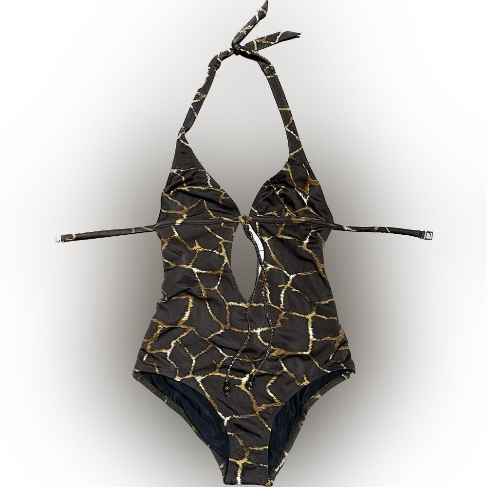 Dolce & Gabbana One-piece Swimsuite Giraffe Print